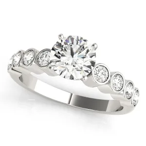 ENGAGEMENT RINGS SINGLE ROW BEZEL SET