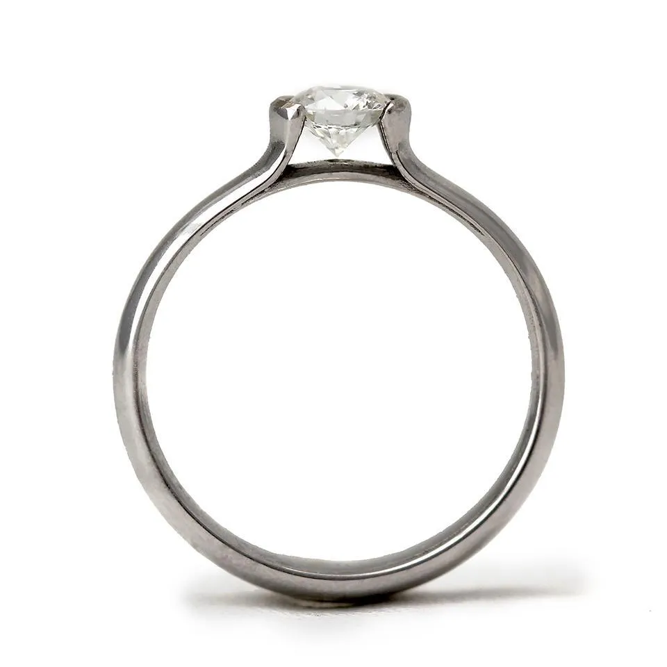 Engraved promise rings for her - Diamond ring