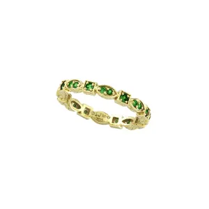 ETERNITY TSAVORITE STACKABLE GUARD RING 14K GOLD (0.34 CTW)