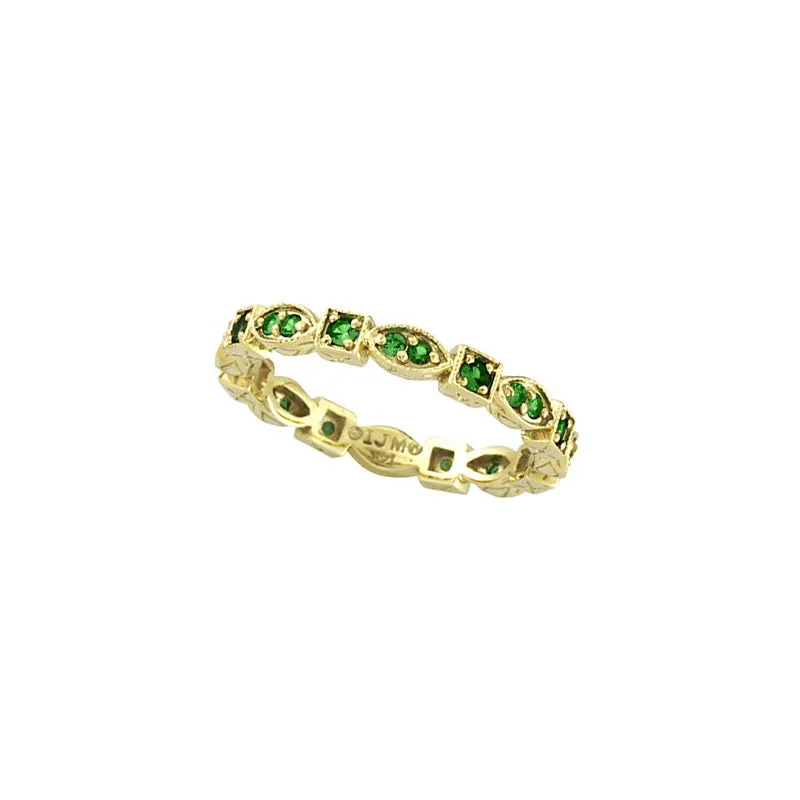 ETERNITY TSAVORITE STACKABLE GUARD RING 14K GOLD (0.34 CTW)