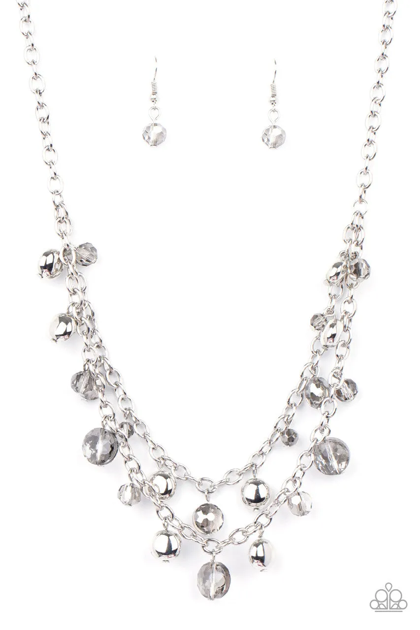 Ethereally Ensconced Silver Paparazzi Necklace