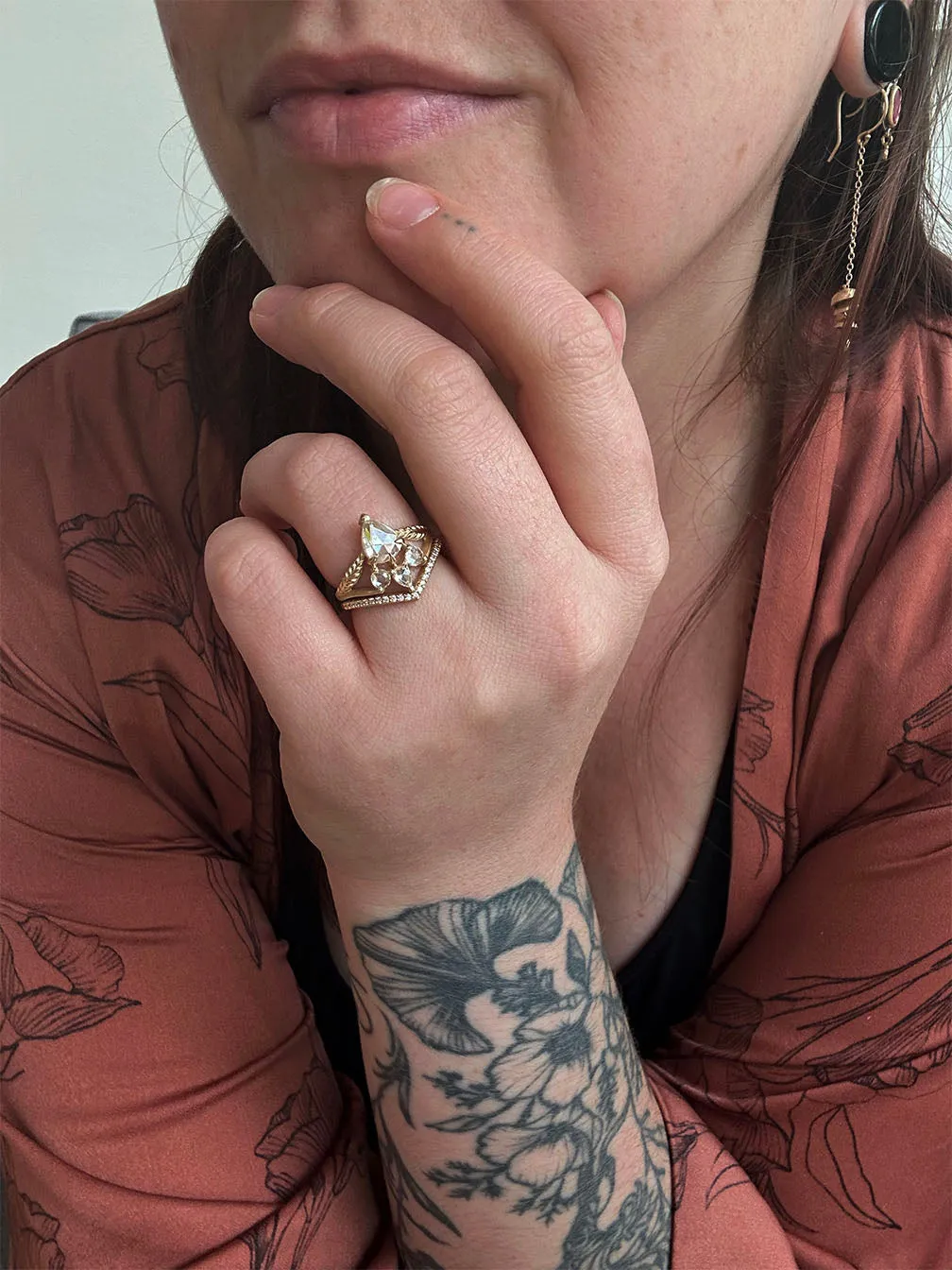 Evergreen Peacock Cove Diamond Ring