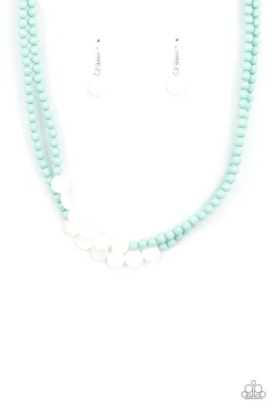 Extended STAYCATION Blue Paparazzi Necklace