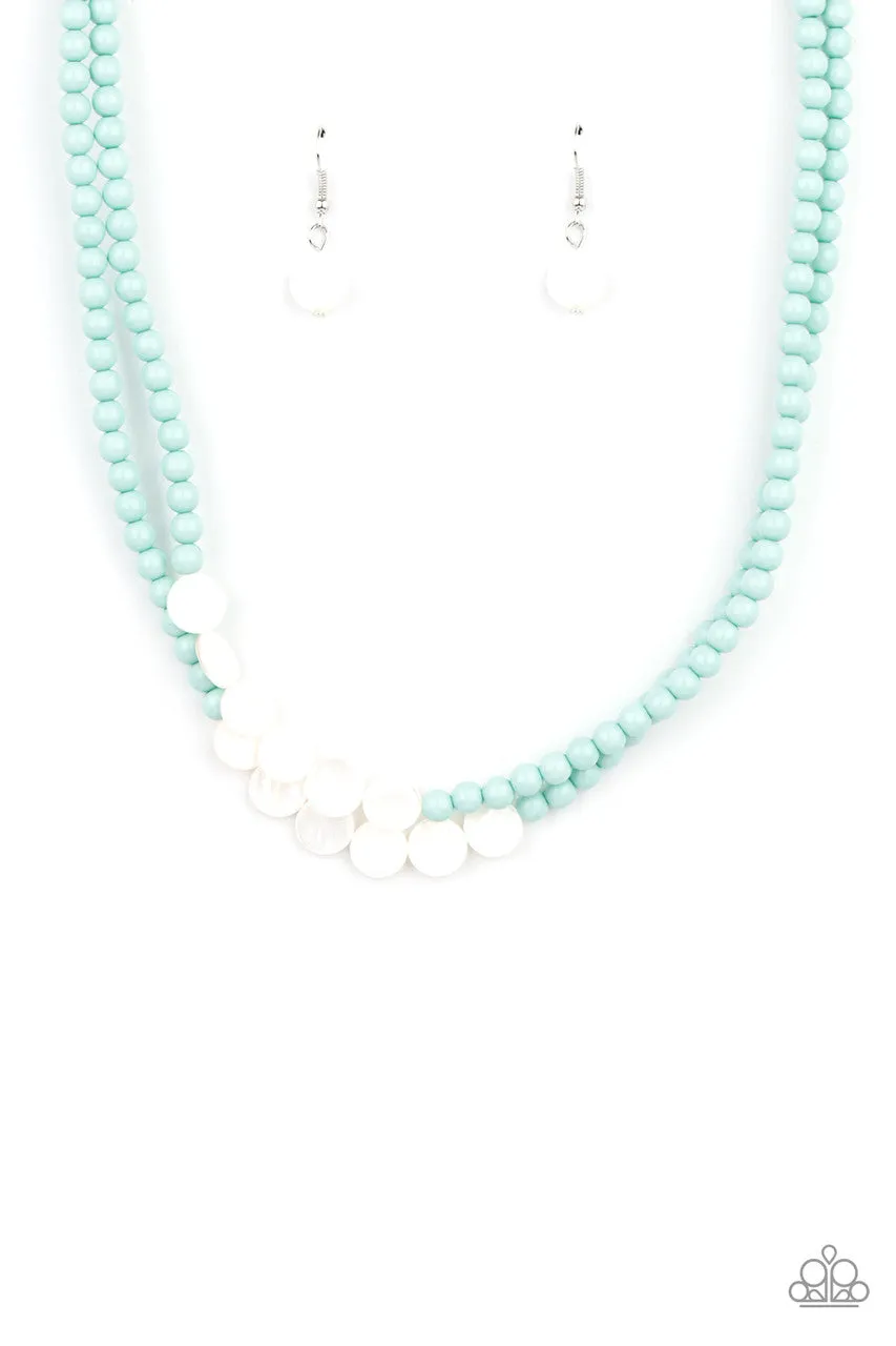 Extended STAYCATION Blue Paparazzi Necklace
