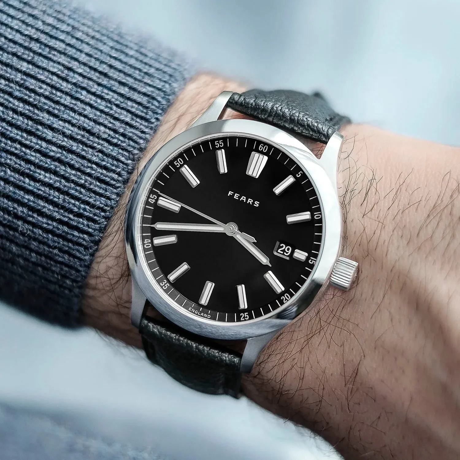 Fears Redcliff 39.5 Date Raven Black Automatic – BS139.510-Black