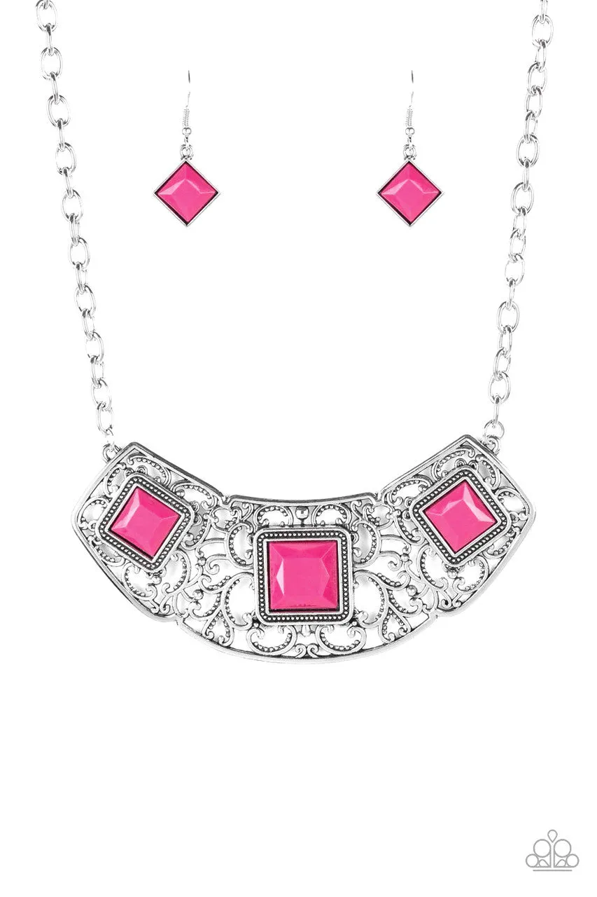 Feeling Inde-PENDANT Pink Paparazzi Necklace