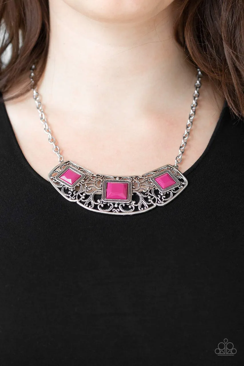 Feeling Inde-PENDANT Pink Paparazzi Necklace