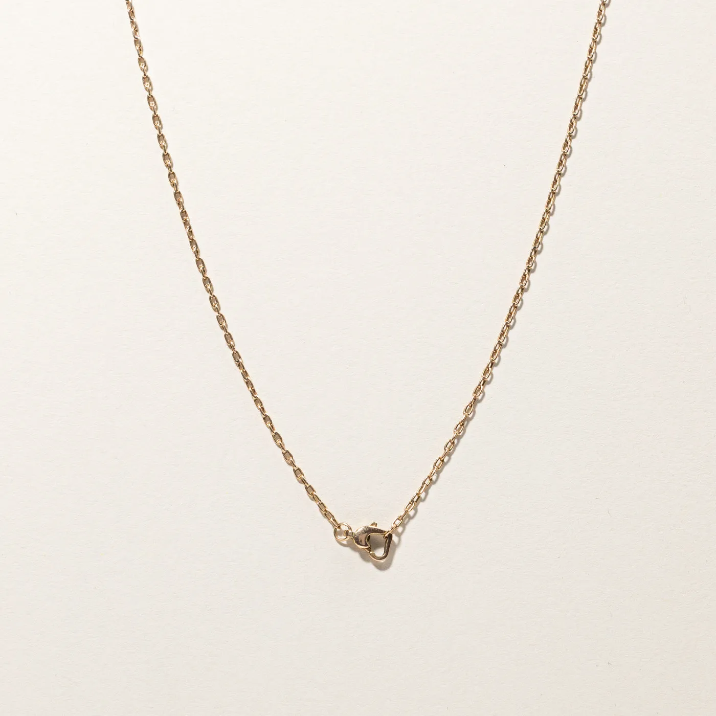 Filigree Synthetic Ruby Necklace | 0.07ctw | 15"|