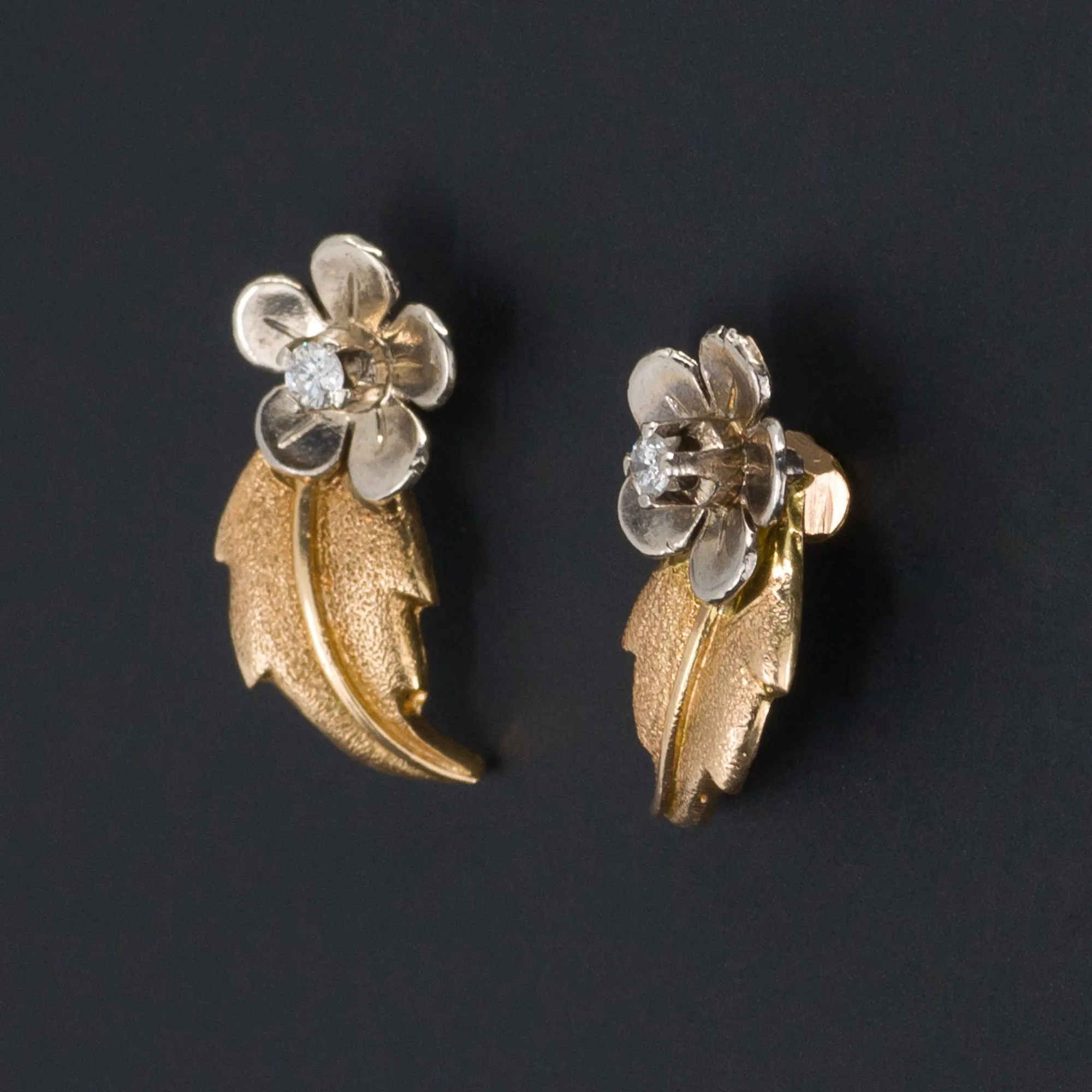 Flower Earrings | Diamond Flower Earrings