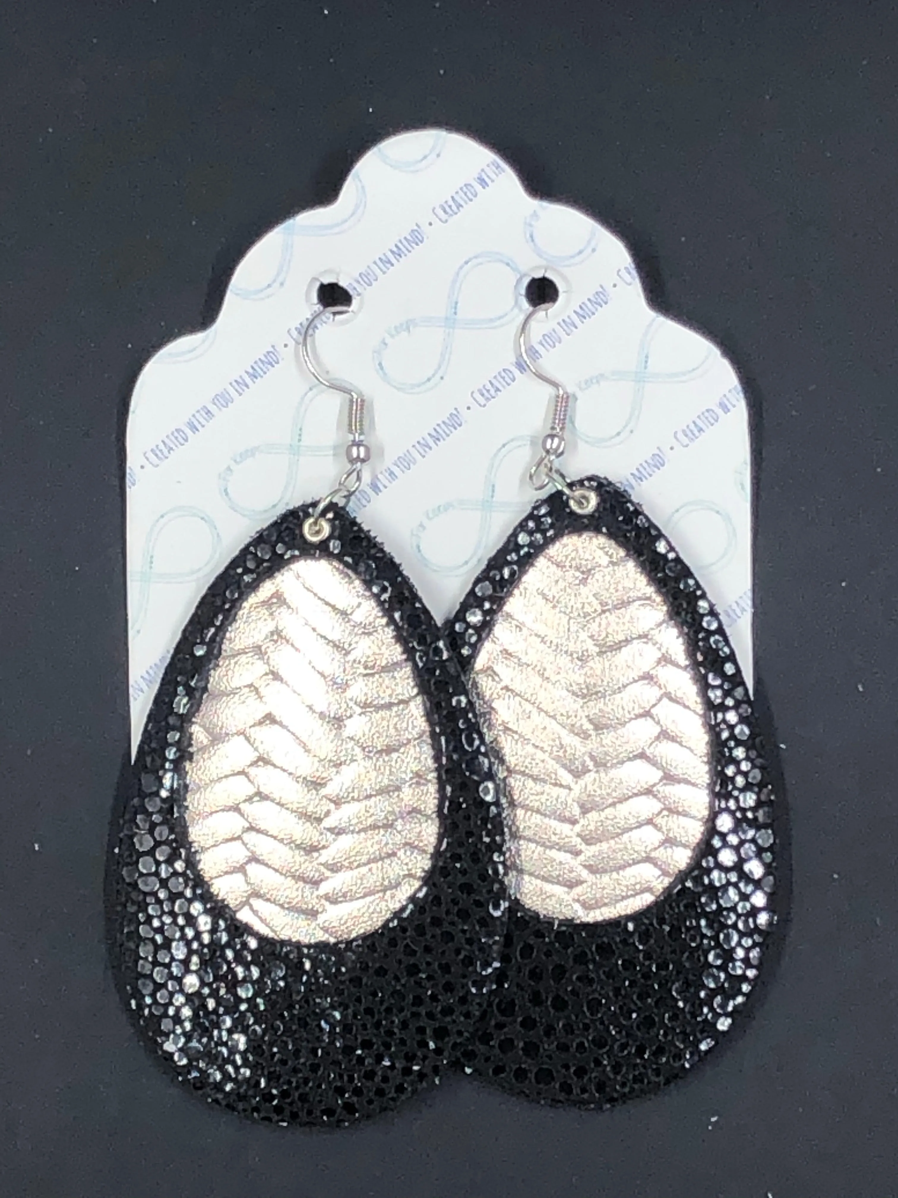 For Keeps Peekaboo Leather Earrings