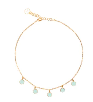 Fugeelah Necklace - Collar Dangle (Mint)
