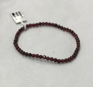 Garnet Bracelet 4mm
