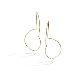 Geometric Gold Wire Earrings