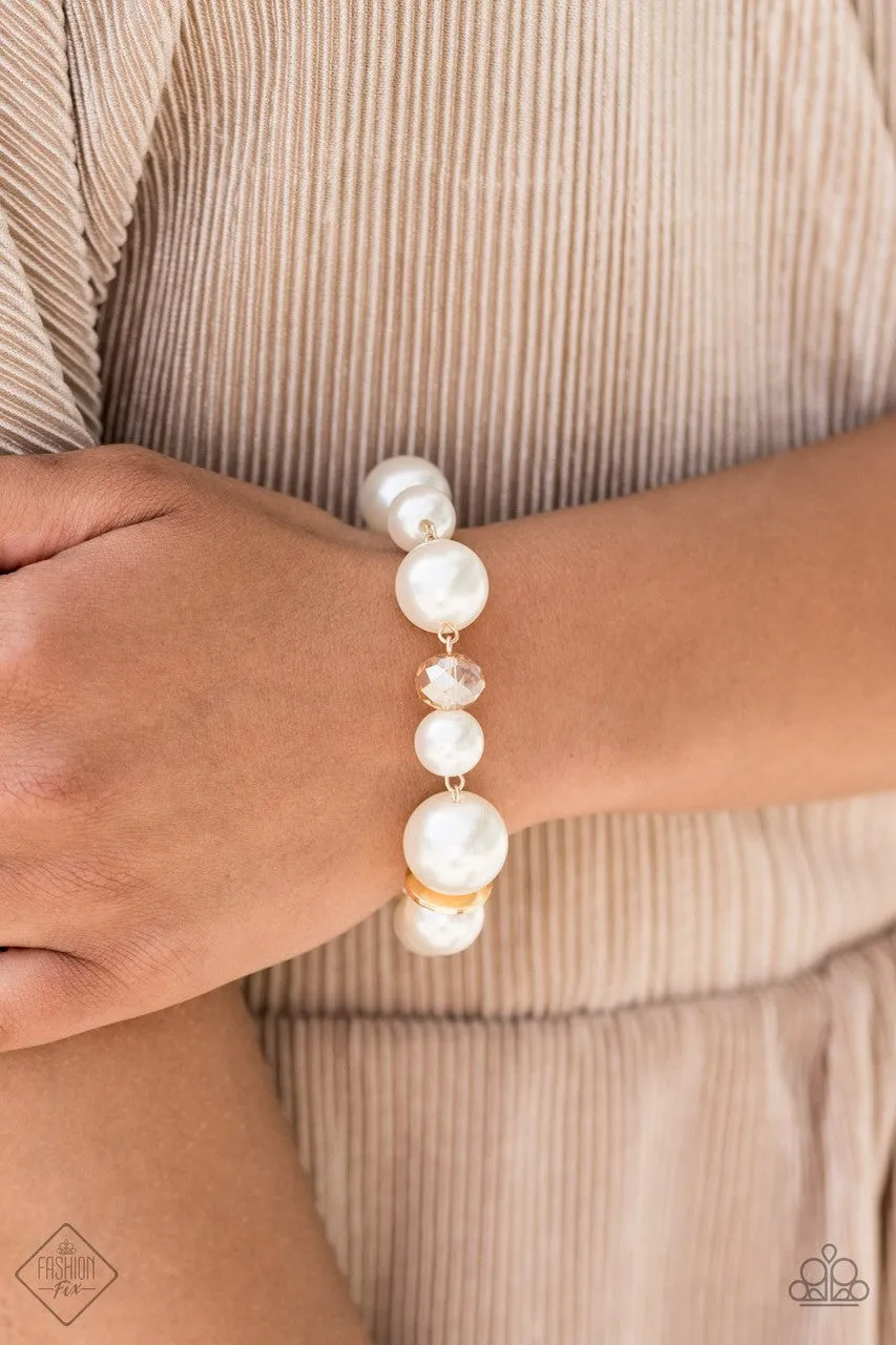 Glamour Gamble Gold Paparazzi Bracelet