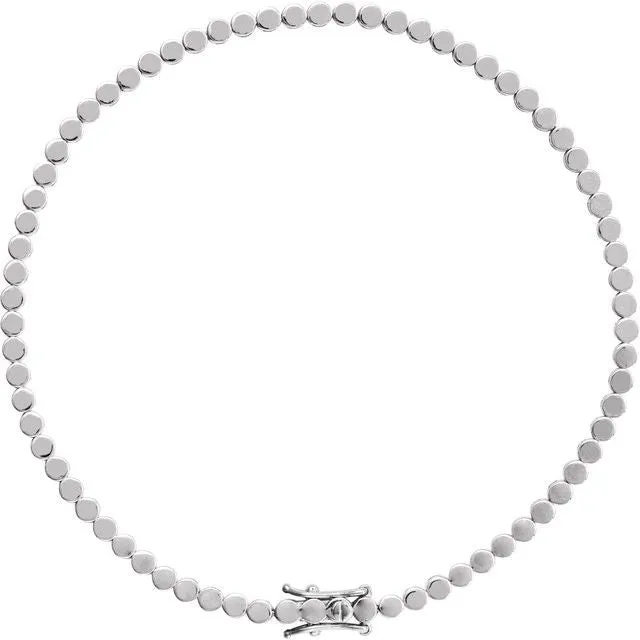 Gold Circle Tennis Bracelet