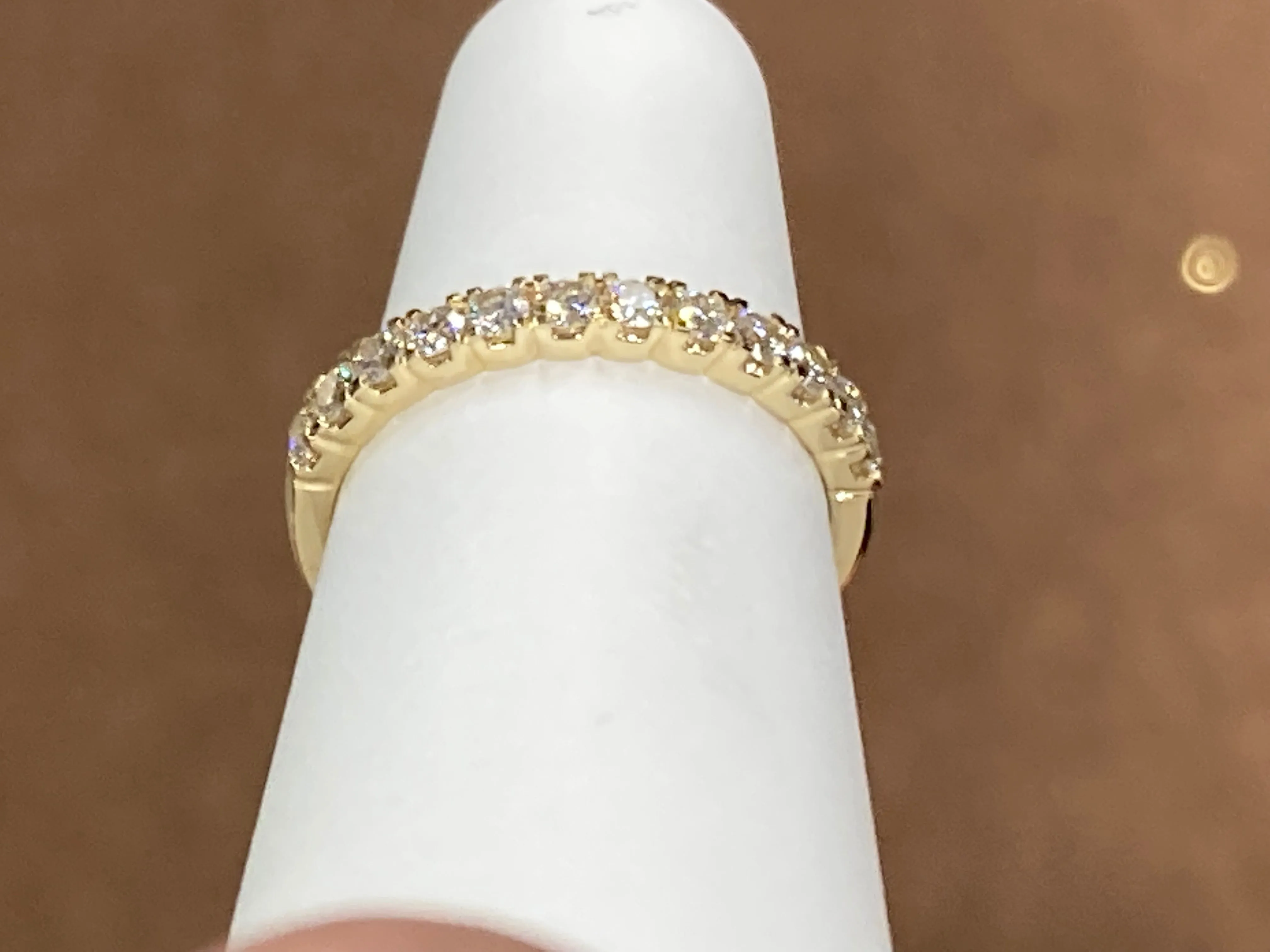 Half Carat Diamond Gold Band