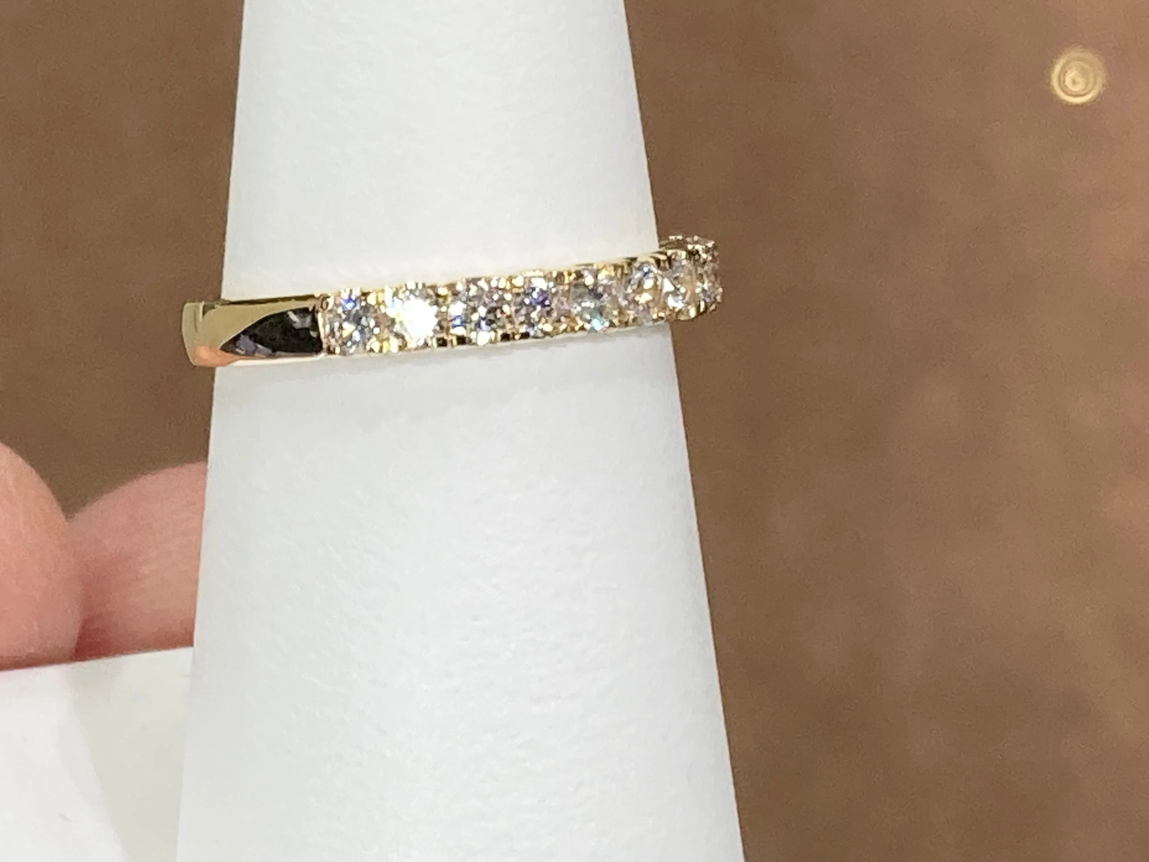 Half Carat Diamond Gold Band