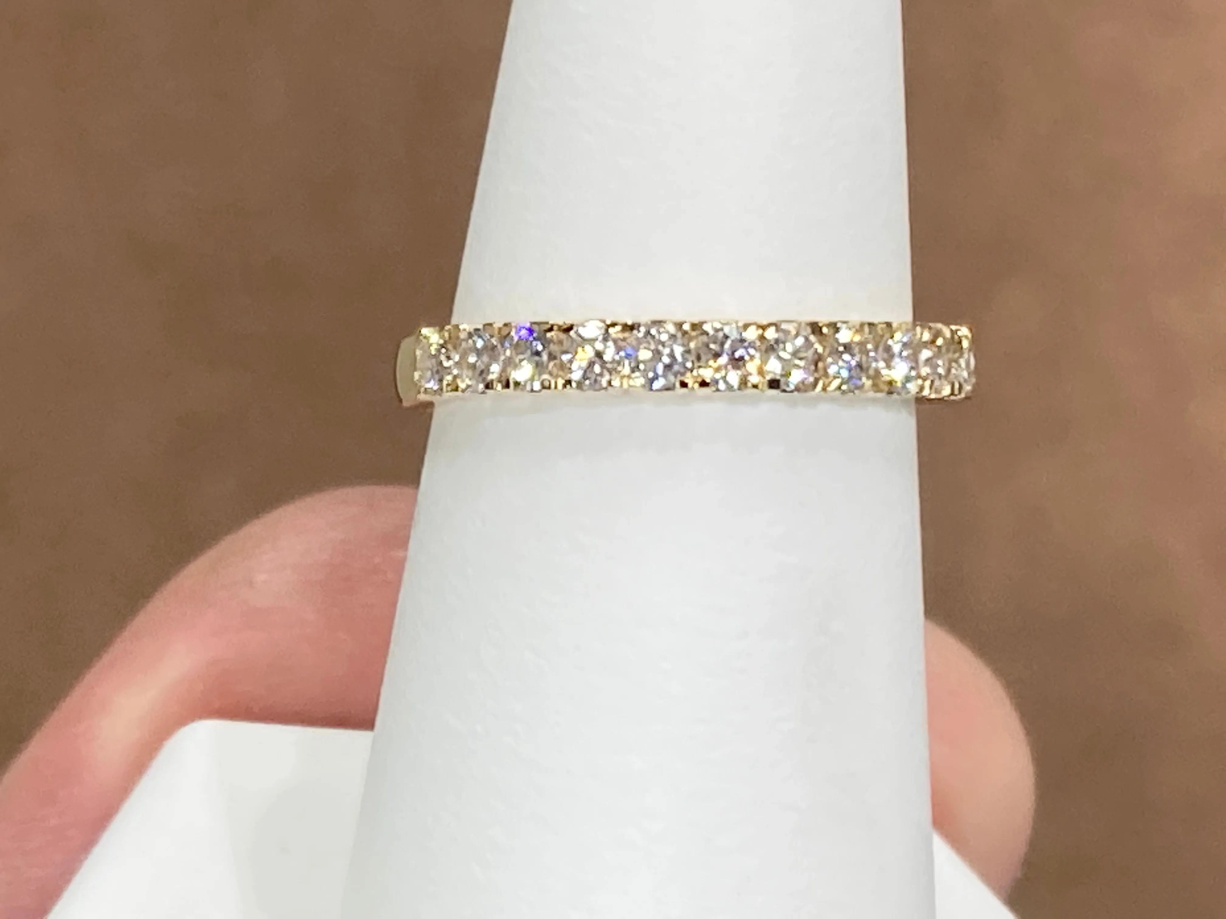 Half Carat Diamond Gold Band