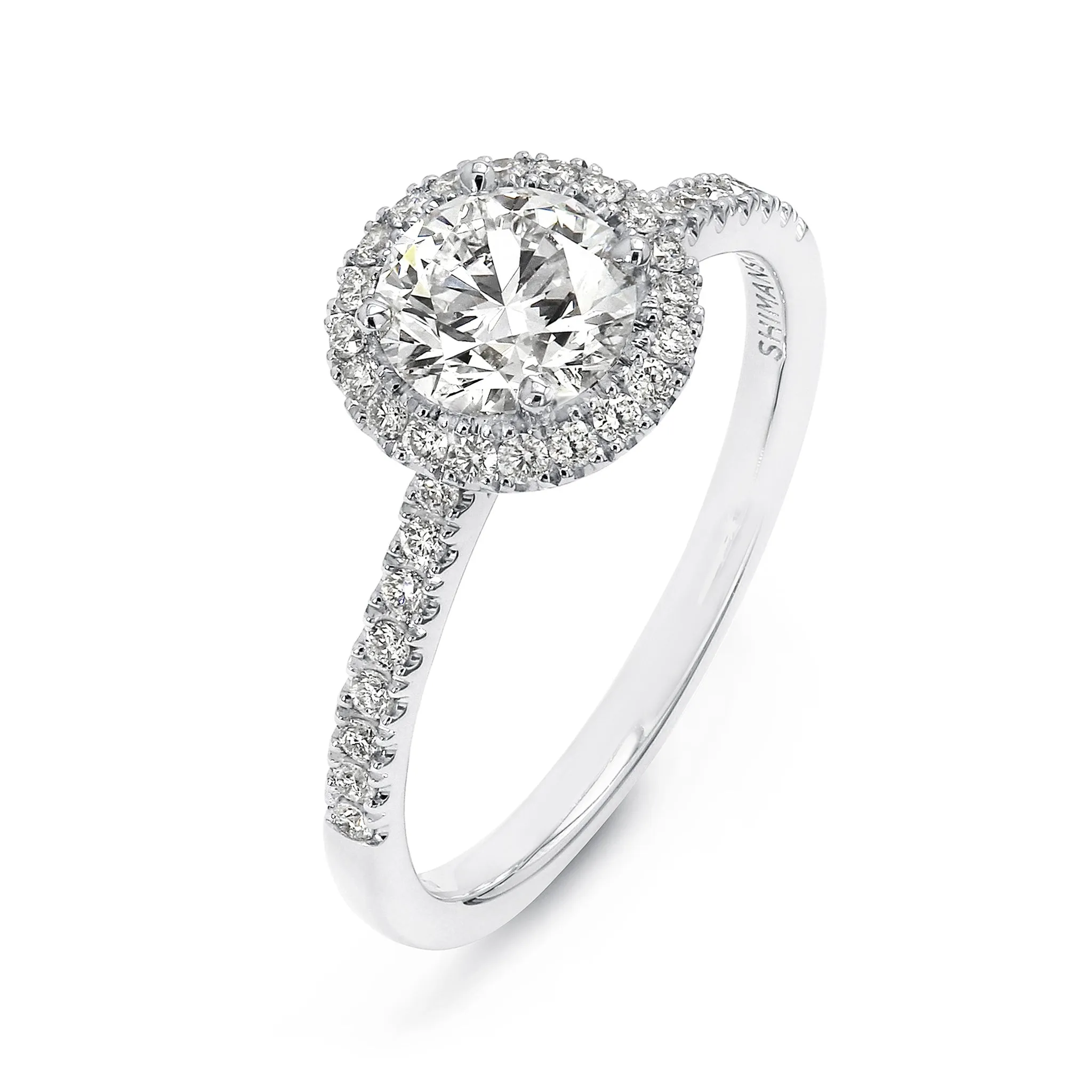 Halo Diamond Engagement Ring