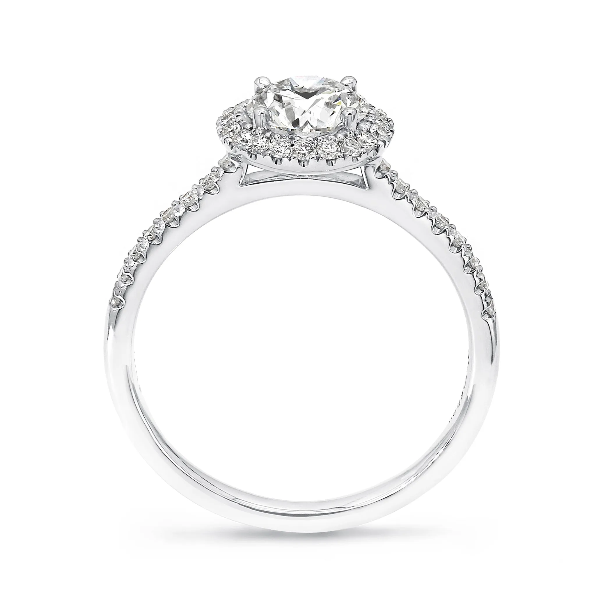 Halo Diamond Engagement Ring