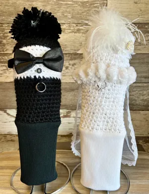 Head Cover Set (Bride and Groom) - I Do, I Do, I Do