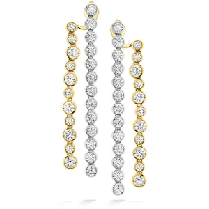 Hearts On Fire Bezel Line Diamond Earrings
