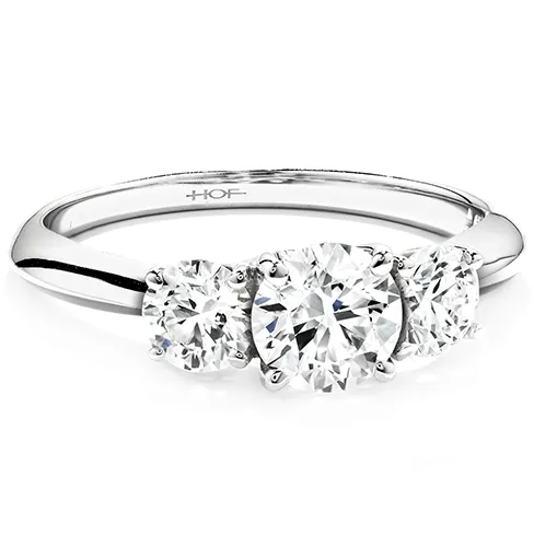 Hearts On Fire Insignia Three Stone Channel Engagement Ring