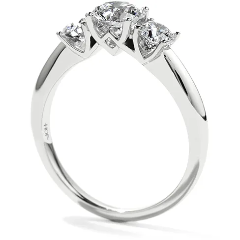 Hearts On Fire Insignia Three Stone Channel Engagement Ring