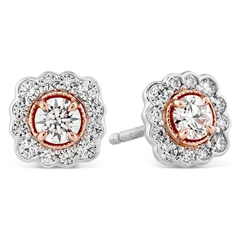 Hearts On Fire Liliana Flower Stud Diamond Earrings