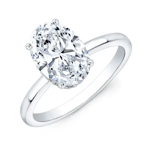 Hidden Halo Engagement Ring Mounting