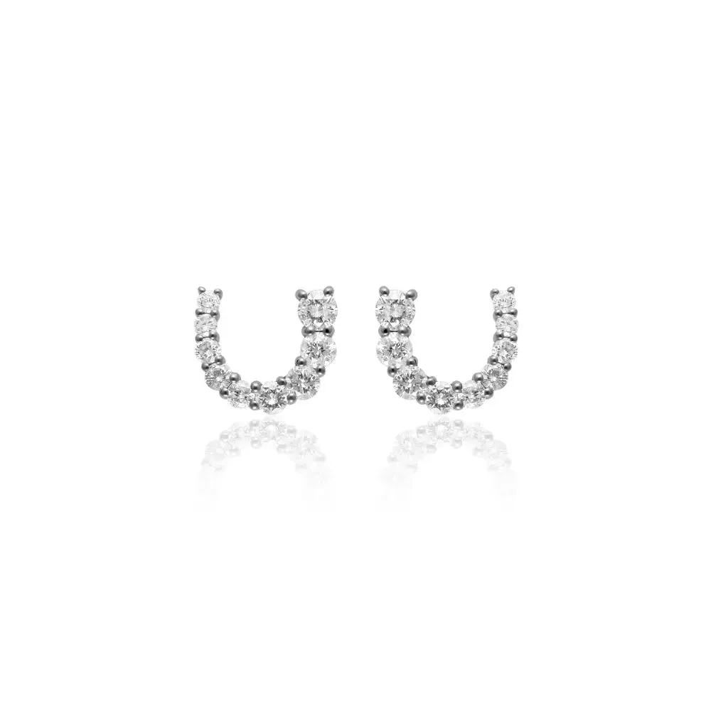 Horseshoe Diamond Earrings