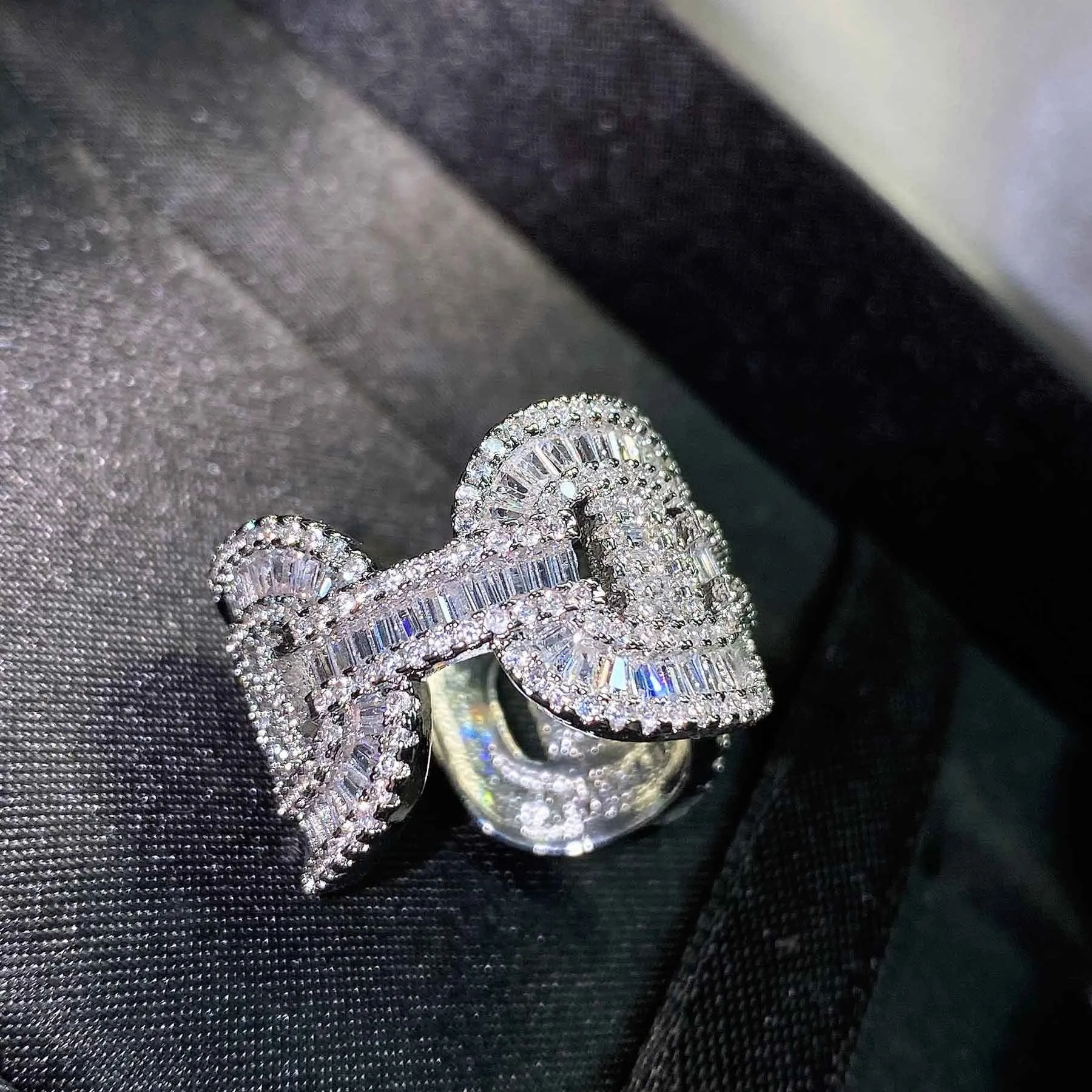 Iced Out Ring | Mens Iced Out Rings | Womens Iced Out Ring | Iced Out Rings UK | Baguette Ring | Mens Iced Out Pinky Ring | Adjustable Ring
