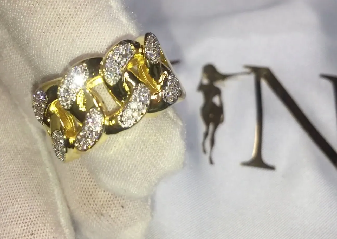 Iced Out Ring | Mens Iced Out Rings | Womens Iced Out Ring | Iced Out Rings UK | Baguette Ring | Mens Iced Out Pinky Ring | Wedding Band