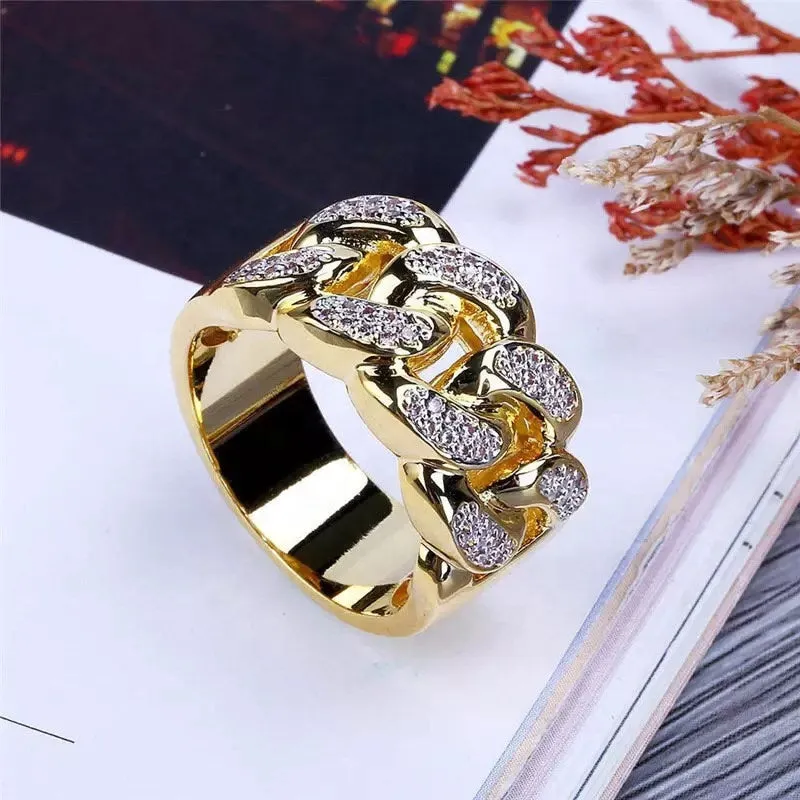 Iced Out Ring | Mens Iced Out Rings | Womens Iced Out Ring | Iced Out Rings UK | Baguette Ring | Mens Iced Out Pinky Ring | Wedding Band