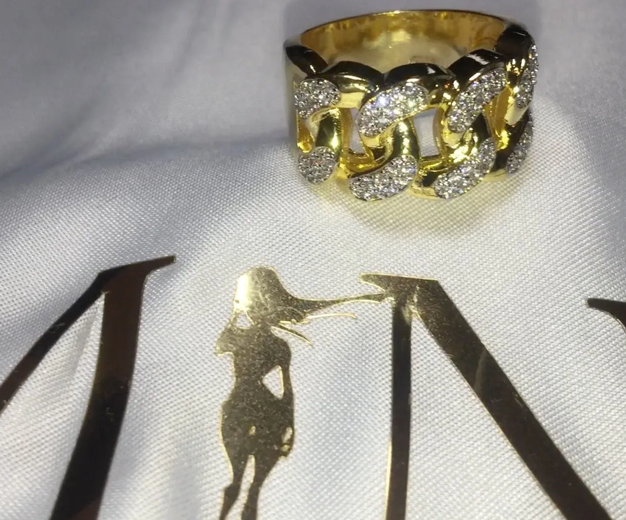 Iced Out Ring | Mens Iced Out Rings | Womens Iced Out Ring | Iced Out Rings UK | Baguette Ring | Mens Iced Out Pinky Ring | Wedding Band