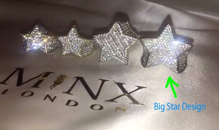 Iced out ring | Star Ring | Diamond Star Rings