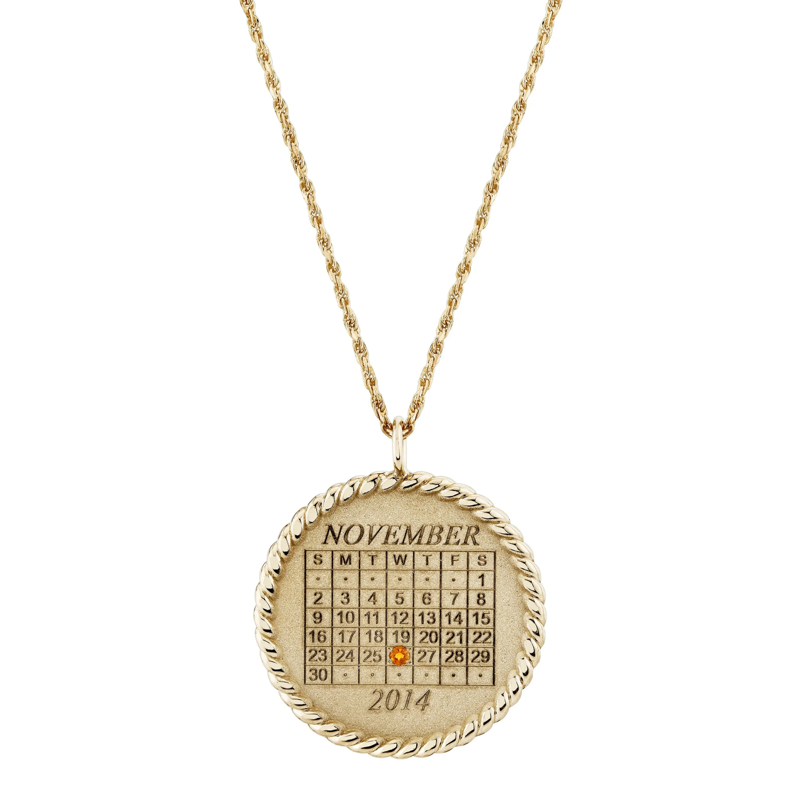 Imperial Calendar Pendant