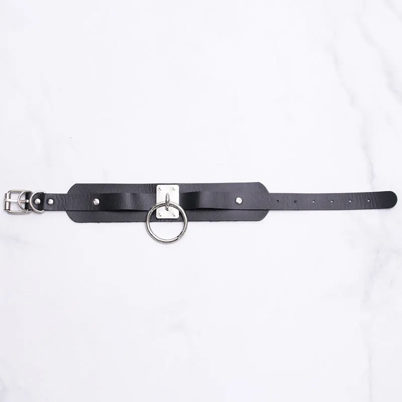 Japanese leather collar yc21180