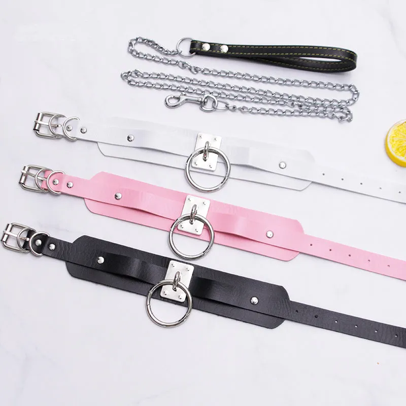 Japanese leather collar yc21180