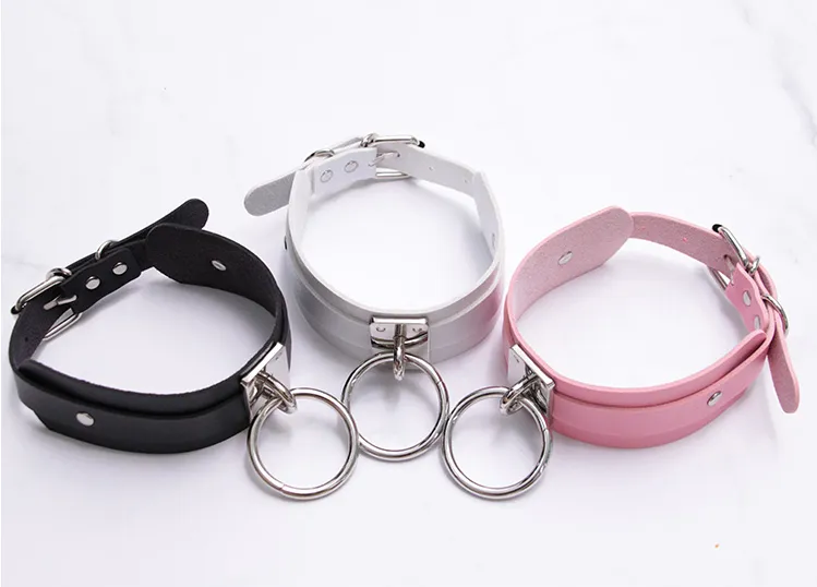 Japanese leather collar yc21180