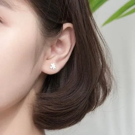 Jigsaw Puzzle Shape Studs Earrings-SS016