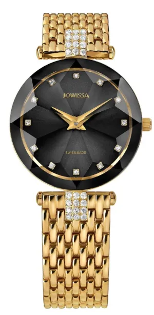 Jowissa Swiss Made Black Dial Analog Watch For - Ladies J5.630.M