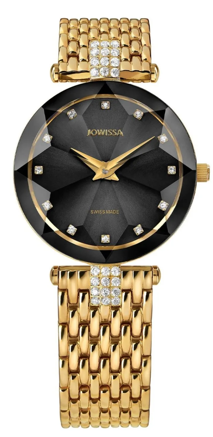 Jowissa Swiss Made Black Dial Analog Watch For - Ladies J5.630.M