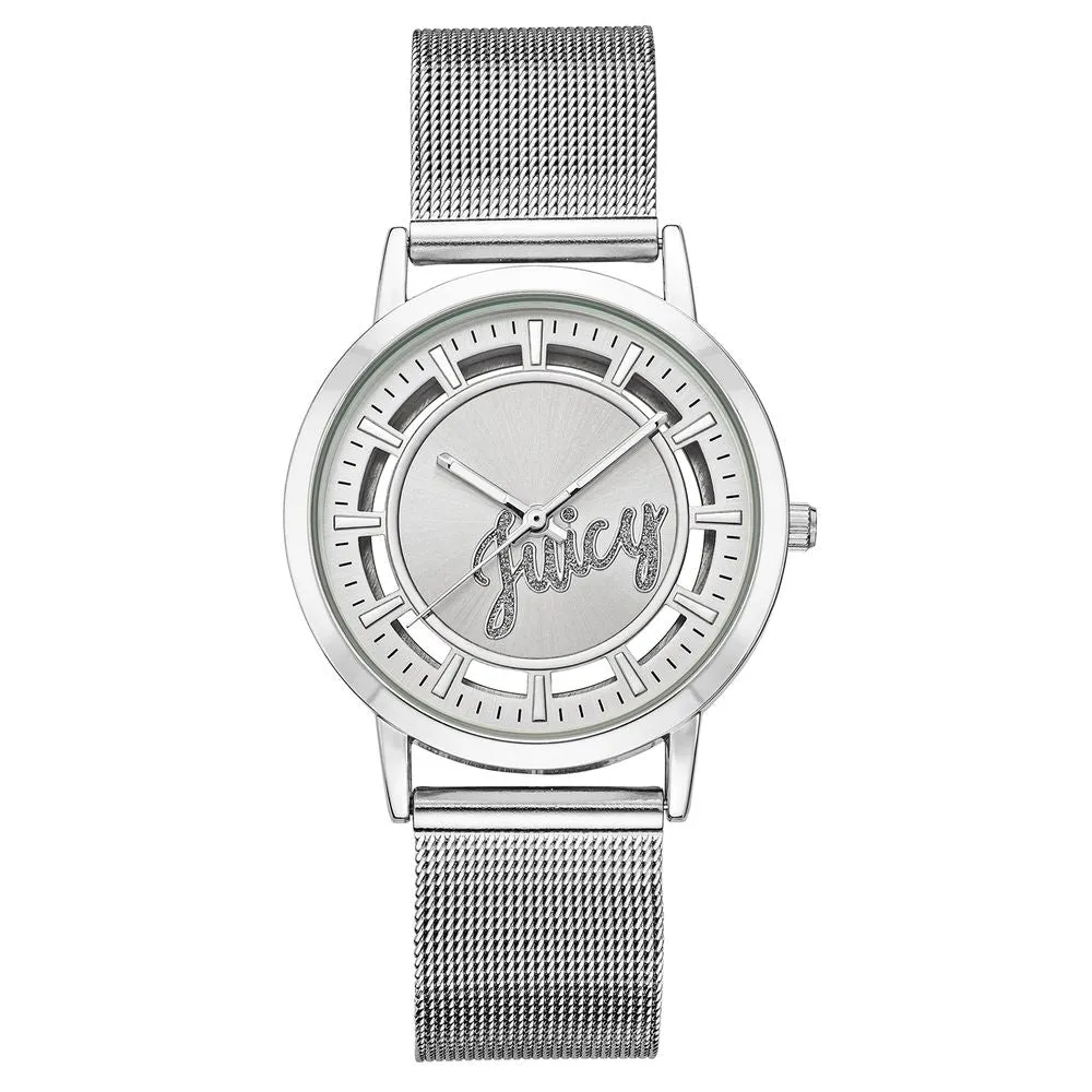 Juicy Couture Silver Stainless Steel Stainless Steel Watch