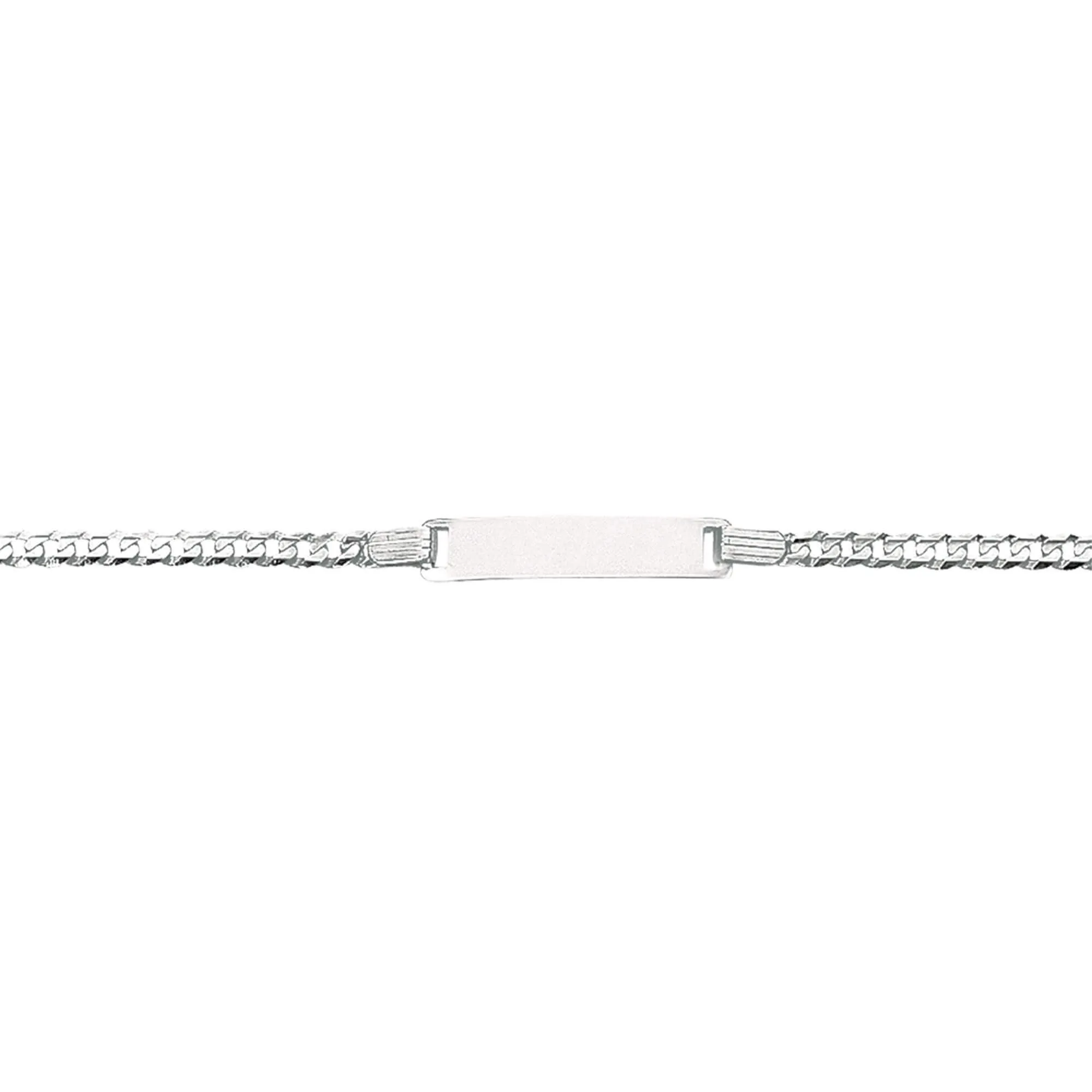 Kids 14kt 6 inches Gold Shiny Curb Link ID Bracelet with Lobster Clasp
