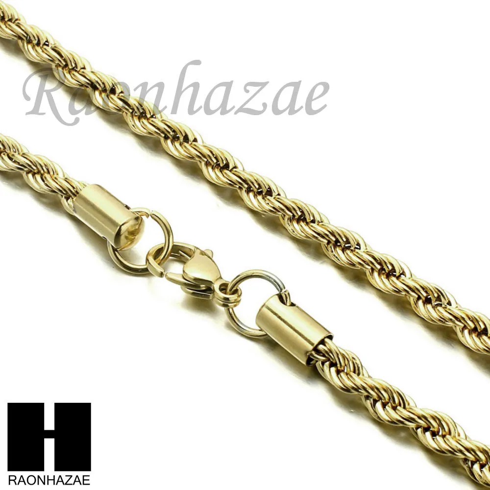 LAB DIAMOND GOLD CUBAN CHAIN RED RUBY KING TUT PHARAOH ANKH NECKLACES