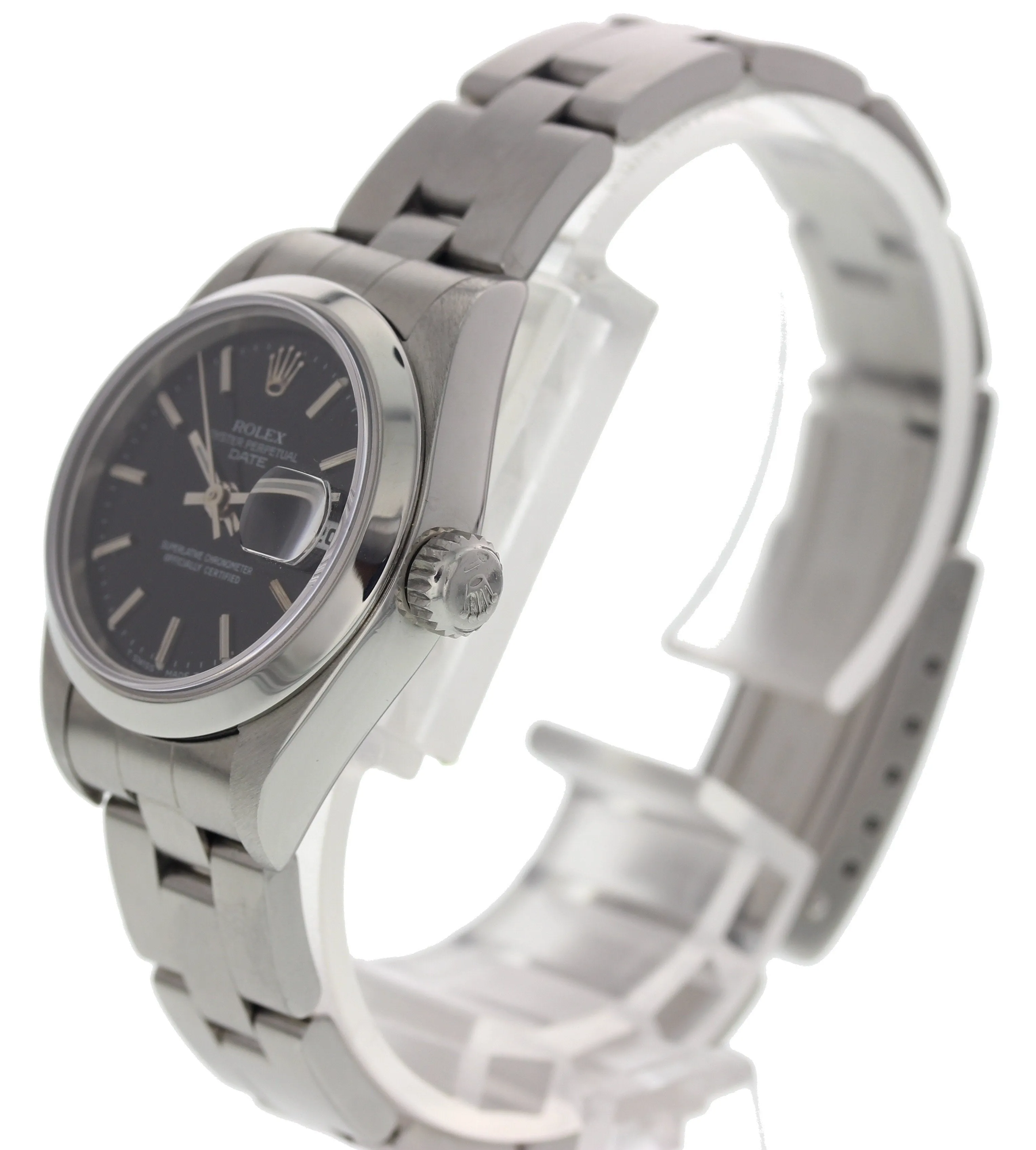 Ladies Rolex Oyster Perpetual Date 69160 w/ Papers
