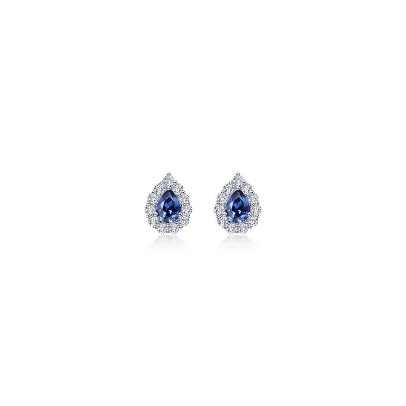 Lafonn 0.72 CTW Pear-shaped Halo Stud Earrings