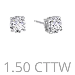 Lafonn 1.50 Carat Simulated Diamond Round Stud Earrings