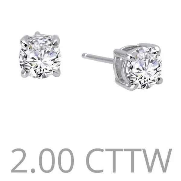 Lafonn 2.00 Carat Simulated Diamond Round Stud Earrings